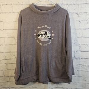 Big Dogs Polar Dogs High Tech Gear Fleece Sweatshirt Pullover Size 1X Women's